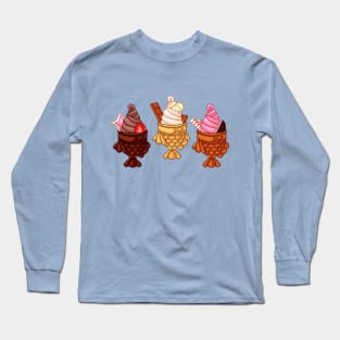 Ice Cream Taiyaki Long Sleeve T-Shirt